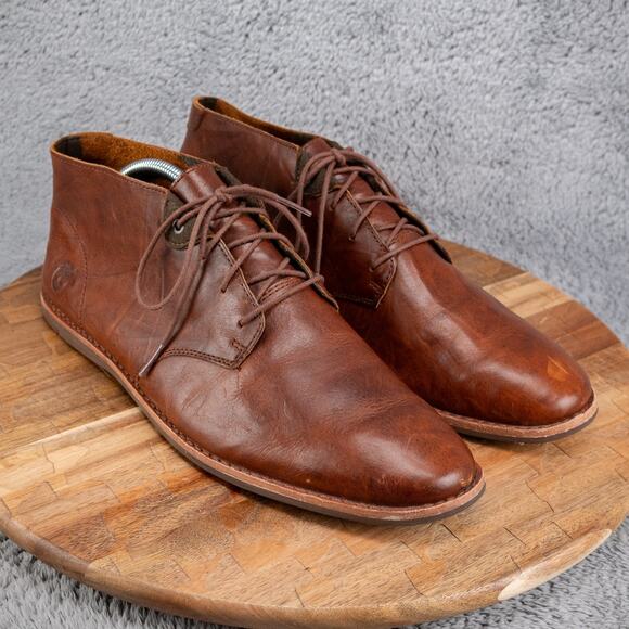 Timberland Ankle Men's Chukka Boots Brown Leather Size US 11 - A152E - Picture 1 of 8